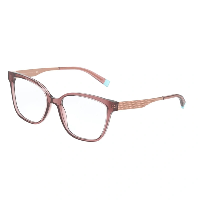 TIFFANY TF 2189 - 8297 ROSA MARRONE TRASPARENTE | OCCHIALE DA VISTA DONNA | CALIBRO 52