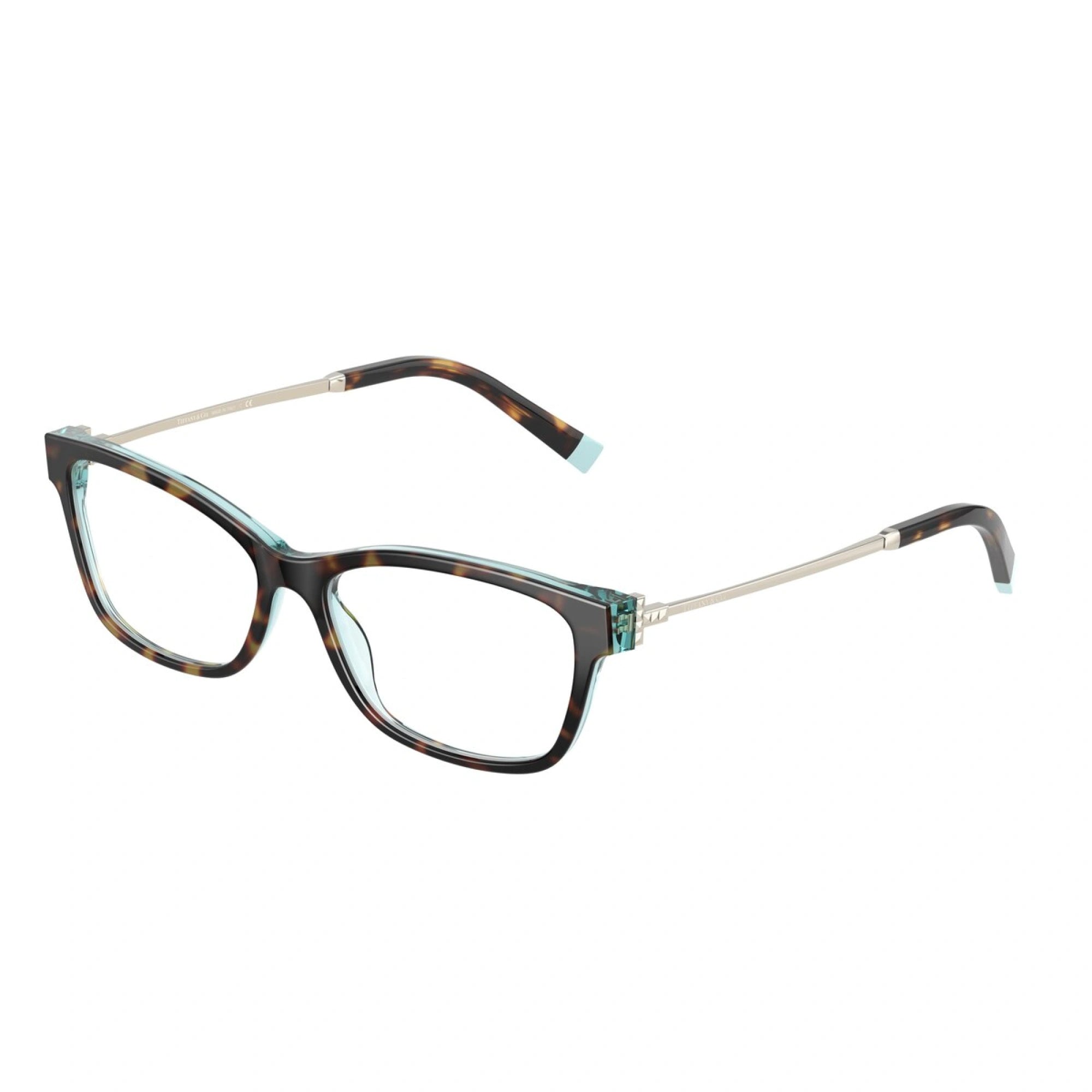TIFFANY TF 2204 - 8286 HAVANA SU CRISTALLO TIFFANY BLUE | OCCHIALE DA VISTA DONNA | CALIBRO 54