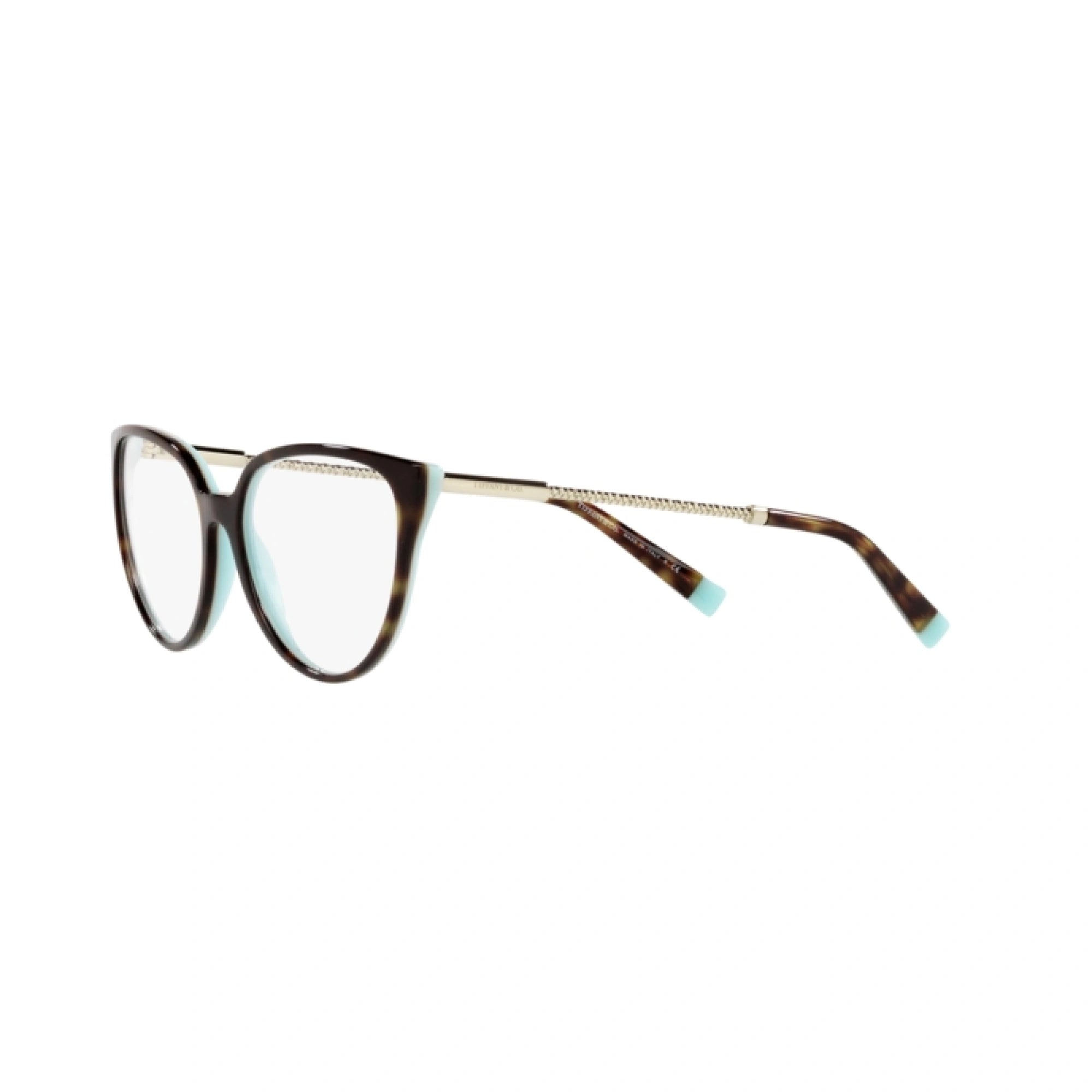 TIFFANY TF 2206 - 8134 HAVANA SU TIFFANY BLUE | OCCHIALE DA VISTA DONNA | CALIBRO 53