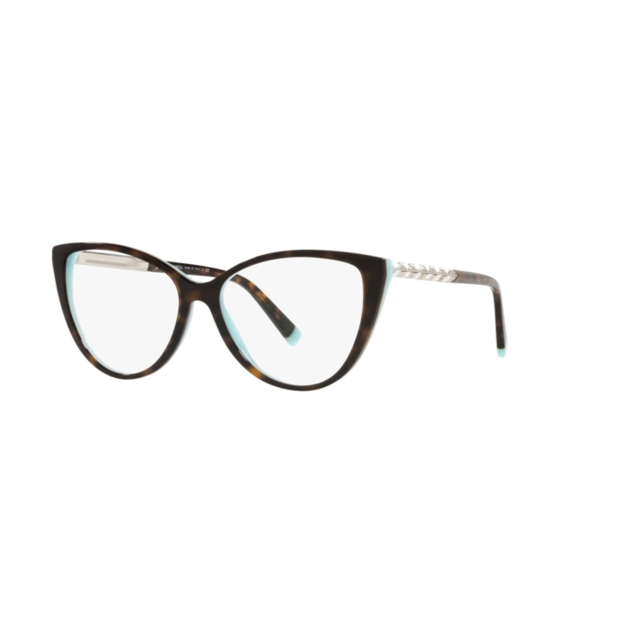 TIFFANY TF 2214B - 8134 HAVANA SU TIFFANY BLUE | OCCHIALE DA VISTA DONNA | CALIBRO 55