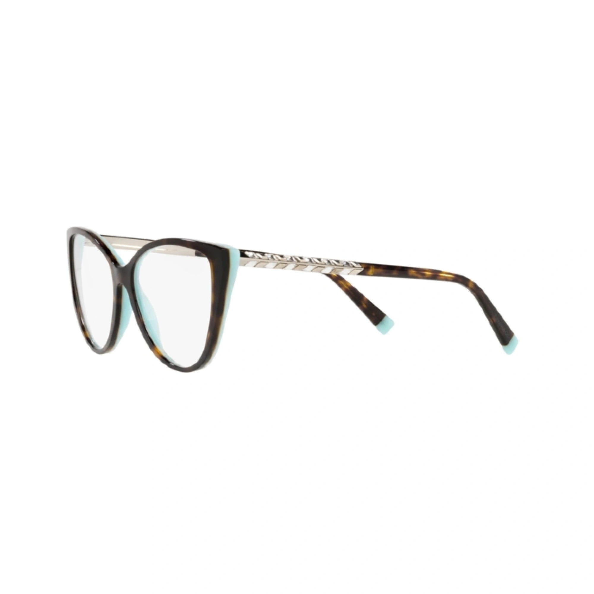 TIFFANY TF 2214B - 8134 HAVANA SU TIFFANY BLUE | OCCHIALE DA VISTA DONNA | CALIBRO 55