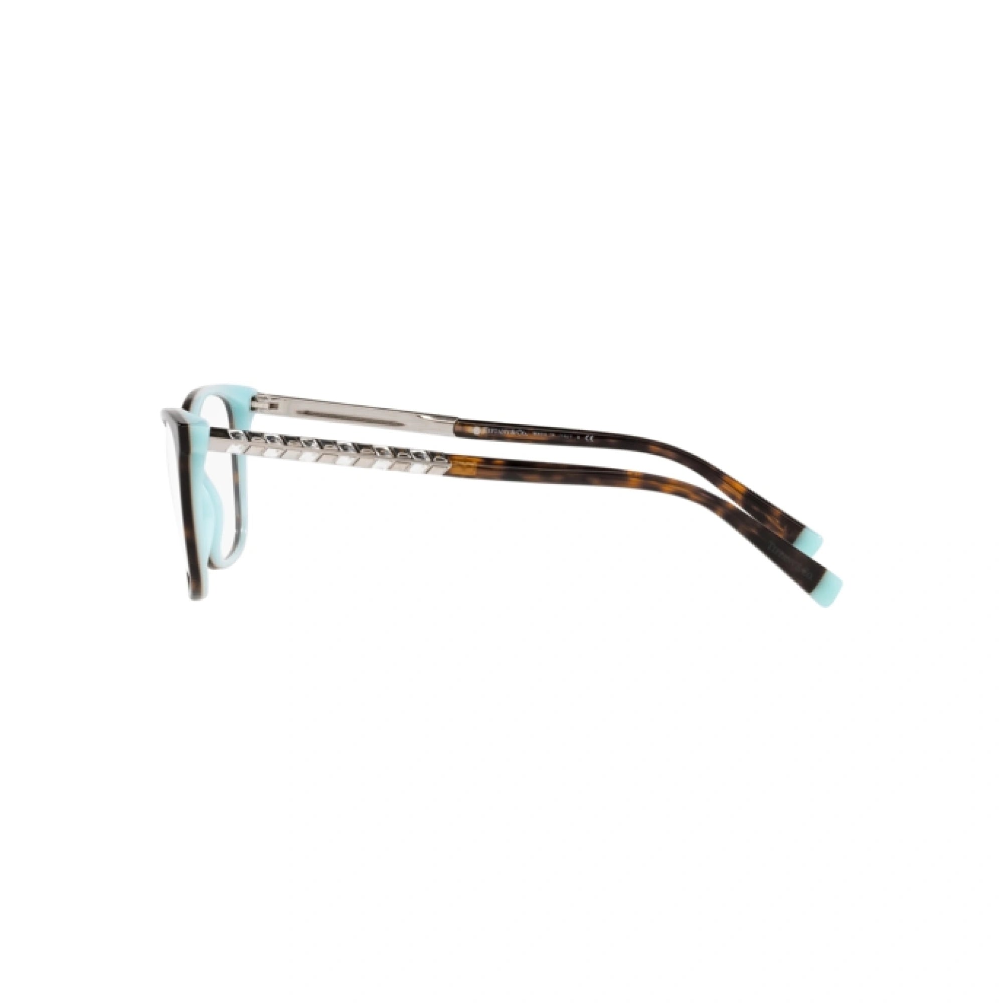TIFFANY TF 2215B - 8134 HAVANA SU TIFFANY BLUE | OCCHIALE DA VISTA DONNA | CALIBRO 52