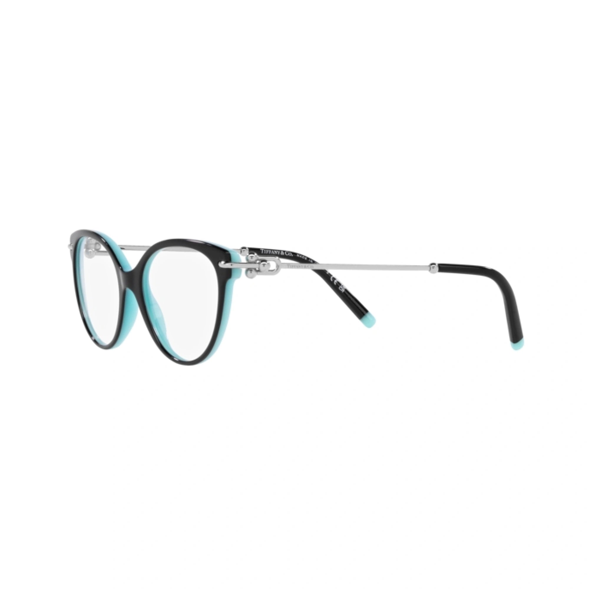 TIFFANY TF 2217 - 8055 NERO SU BLU TIFFANY | OCCHIALE DA VISTA DONNA | CALIBRO 53