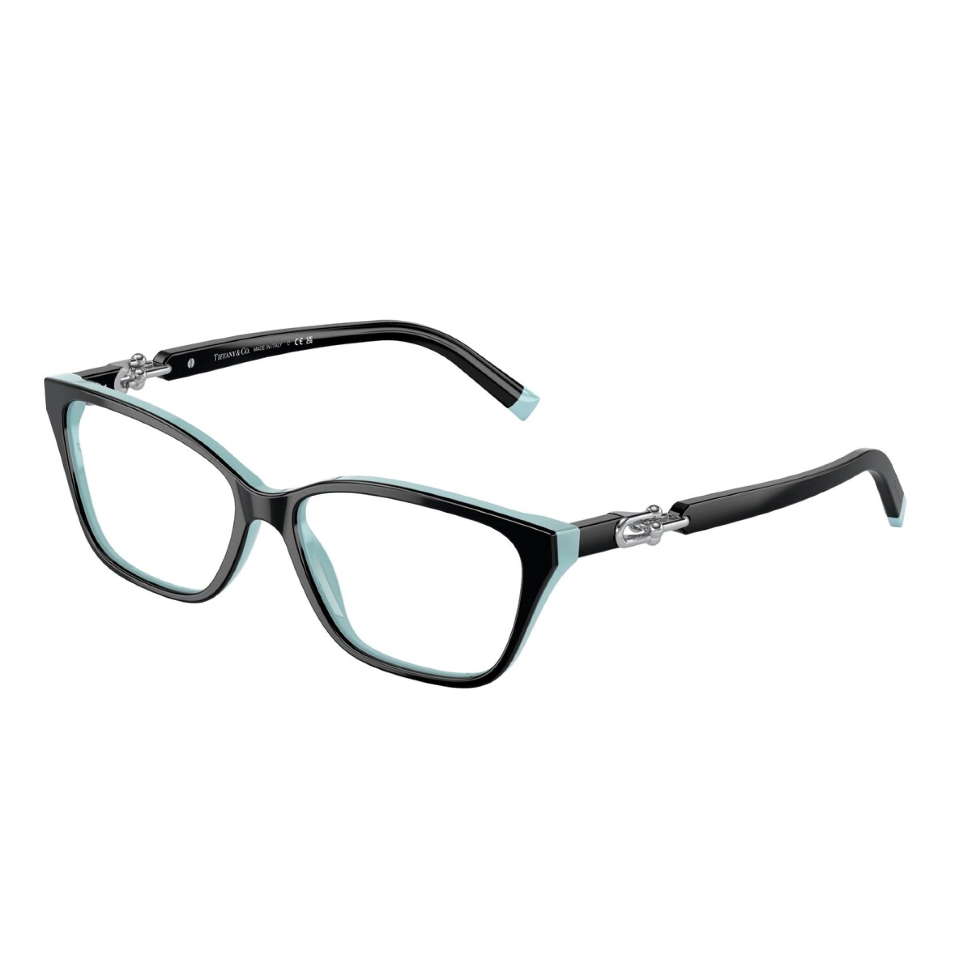 TIFFANY TF 2229 - 8055 NERO SU BLU TIFFANY | OCCHIALE DA VISTA DONNA | CALIBRO 53