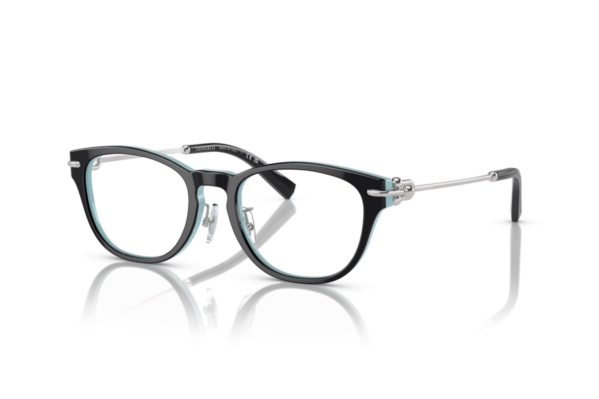 OCCHIALE DA VISTA DONNA | TIFFANY TF 2237D - 8055 NERO SU BLU TIFFANY - CALIBRO 48