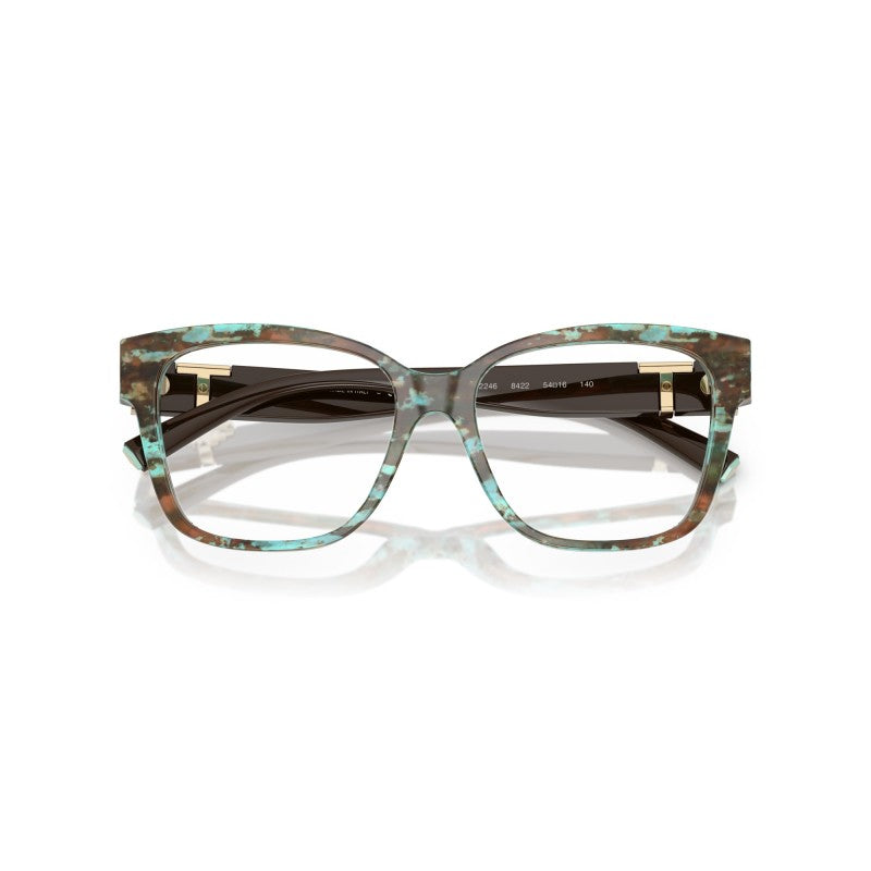 OCCHIALE DA VISTA DONNA | TIFFANY TF 2246 - 8422 AVANA TIFFANY BLU - CALIBRO 52