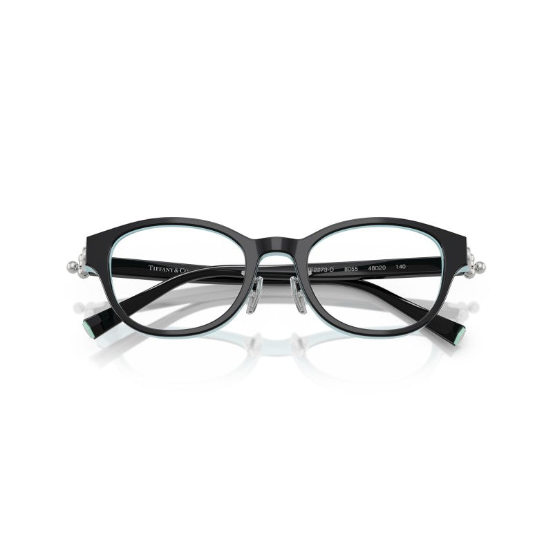 OCCHIALE DA VISTA DONNA | TIFFANY TF 2273D - 8055 NERO SU BLU TIFFANY - CALIBRO 48