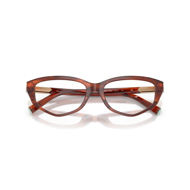 OCCHIALE DA VISTA DONNA | TIFFANY TF 2276 - 8440 HAVANA STRIATO RUBINO - CALIBRO 52