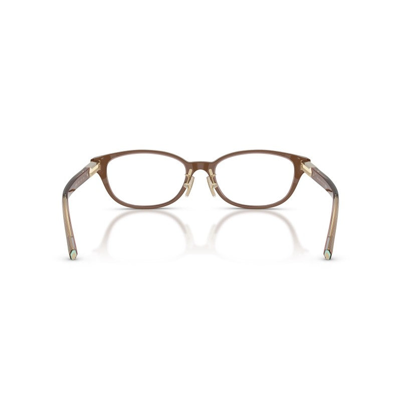 OCCHIALE DA VISTA DONNA | TIFFANY TF 2280D - 8255 MARRONE TRASPARENTE SU ROSA - CALIBRO 51