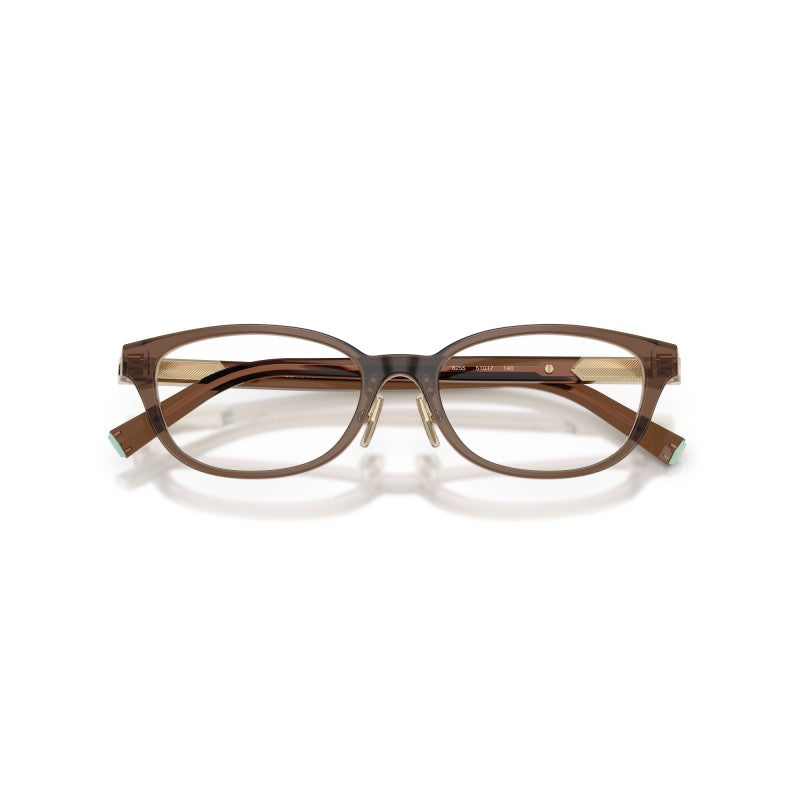 OCCHIALE DA VISTA DONNA | TIFFANY TF 2280D - 8255 MARRONE TRASPARENTE SU ROSA - CALIBRO 51
