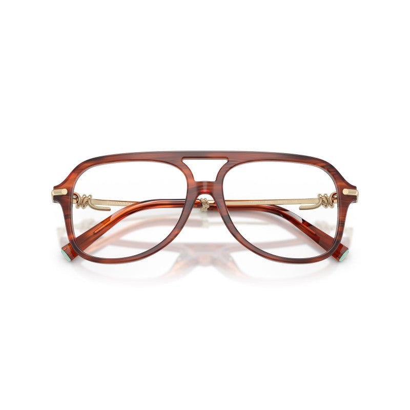 OCCHIALE DA VISTA DONNA | TIFFANY TF 2283 - 8440 HAVANA STRIATO RUBINO - CALIBRO 54