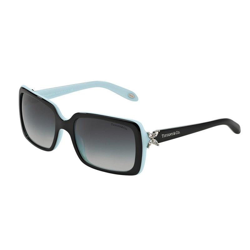 OCCHIALE DA SOLE DONNA | TIFFANY TF 4047B - 80553C TOP NERO SU AZZURRO - CALIBRO 55