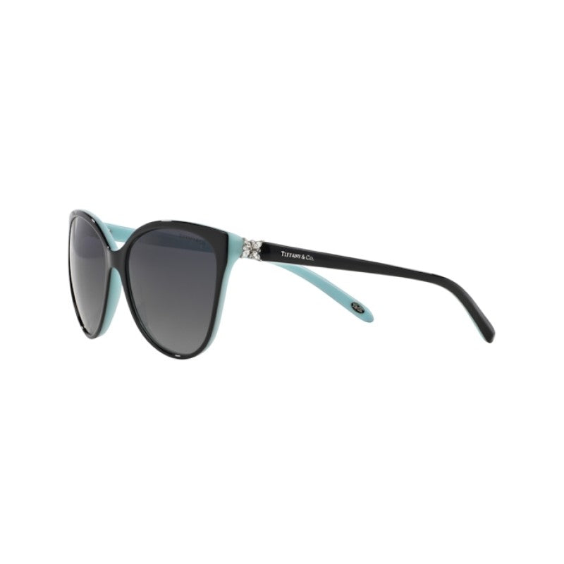 OCCHIALE DA SOLE DONNA | TIFFANY TF 4089B - 8055T3 NERO SU BLU TIFFANY - CALIBRO 58