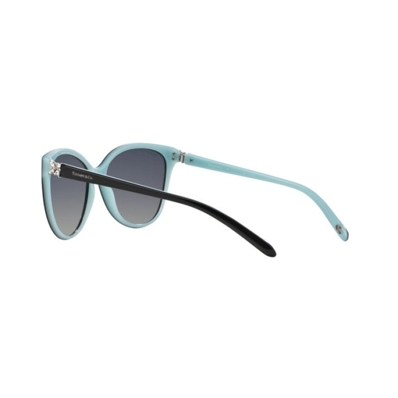 OCCHIALE DA SOLE DONNA | TIFFANY TF 4089B - 8055T3 NERO SU BLU TIFFANY - CALIBRO 58