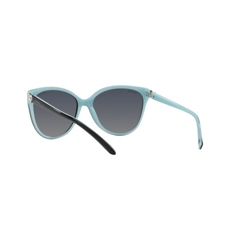 OCCHIALE DA SOLE DONNA | TIFFANY TF 4089B - 8055T3 NERO SU BLU TIFFANY - CALIBRO 58