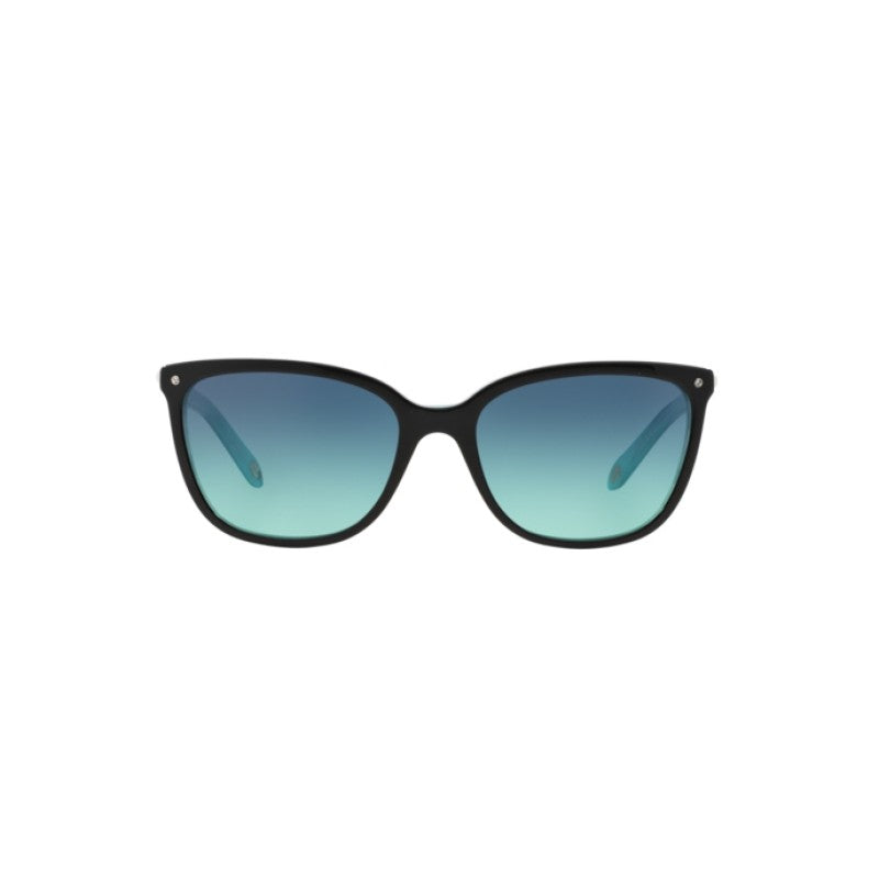 OCCHIALE DA SOLE DONNA | TIFFANY TF 4105HB - 81939S NERO / BLU A STRISCE - CALIBRO 55