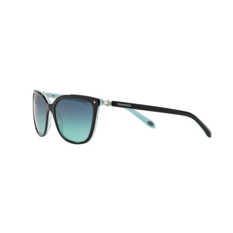 OCCHIALE DA SOLE DONNA | TIFFANY TF 4105HB - 81939S NERO / BLU A STRISCE - CALIBRO 55