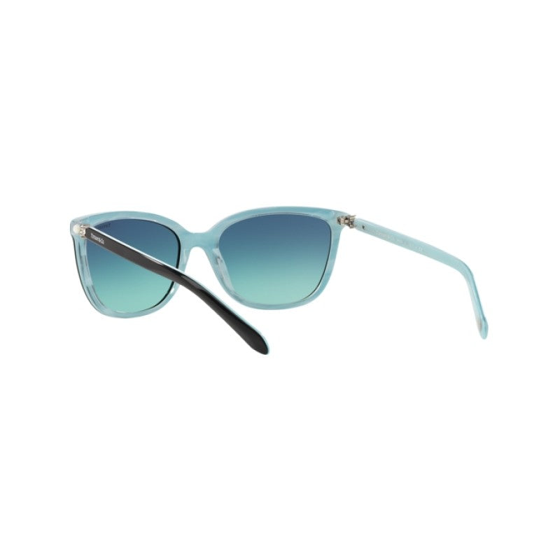 OCCHIALE DA SOLE DONNA | TIFFANY TF 4105HB - 81939S NERO / BLU A STRISCE - CALIBRO 55