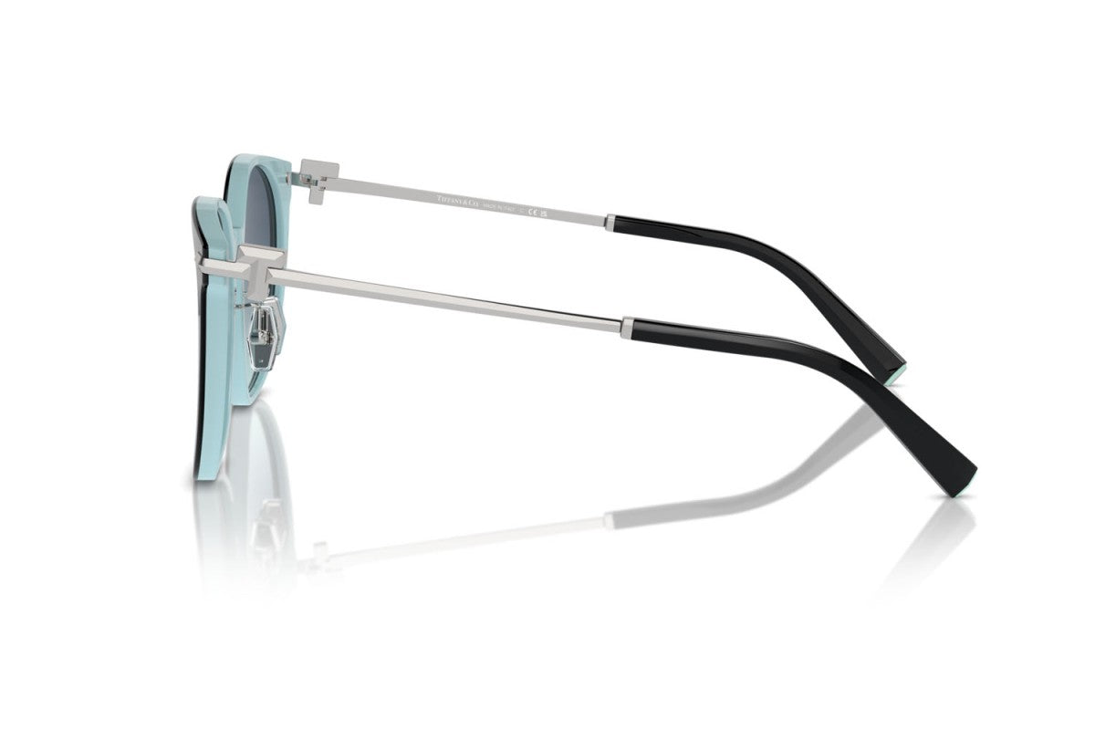 OCCHIALE DA SOLE DONNA | TIFFANY TF 4224D - 80559S NERO SU BLU TIFFANY - CALIBRO 56