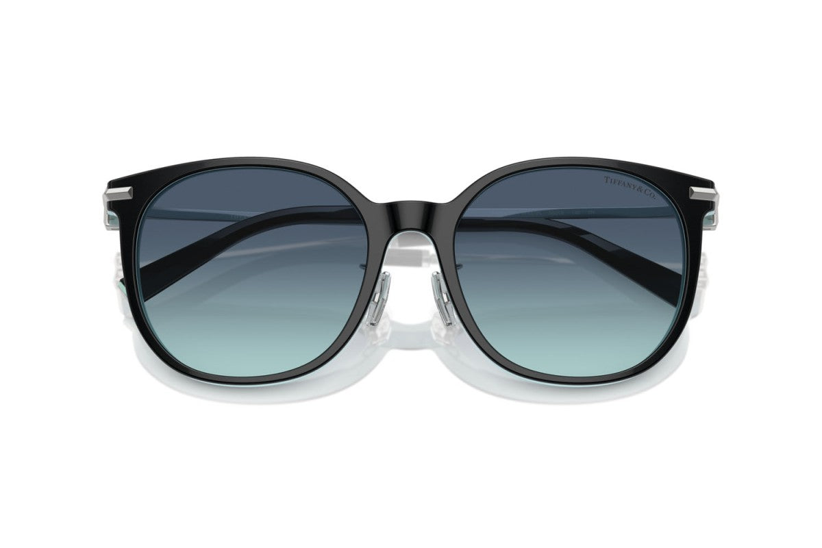 OCCHIALE DA SOLE DONNA | TIFFANY TF 4224D - 80559S NERO SU BLU TIFFANY - CALIBRO 56