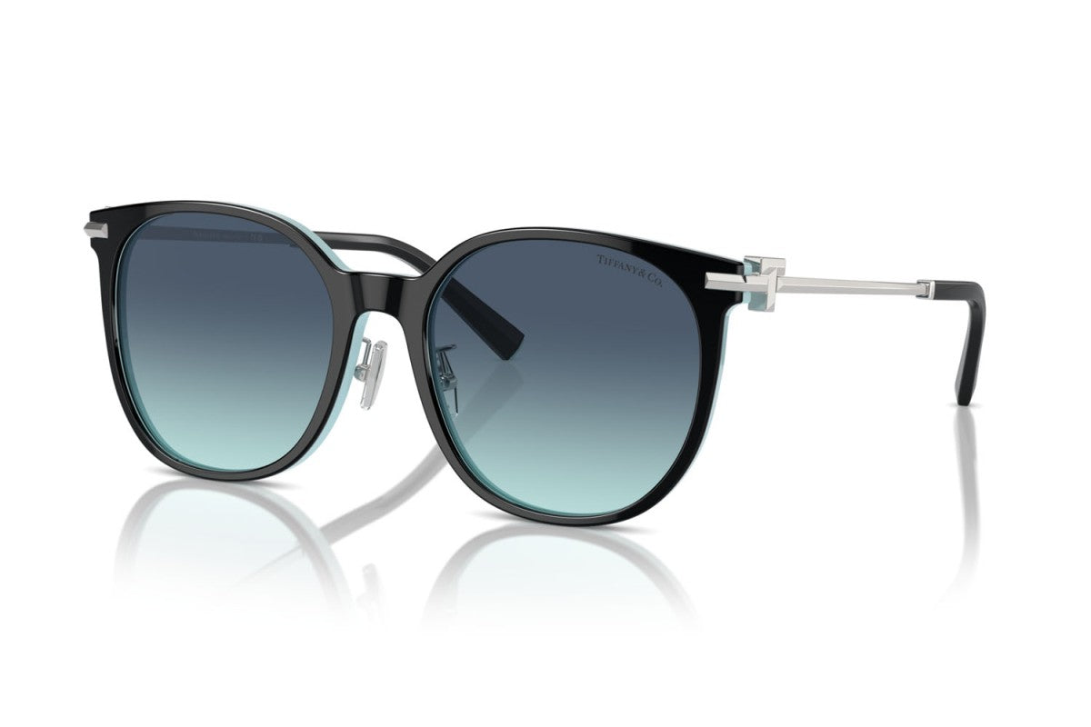 OCCHIALE DA SOLE DONNA | TIFFANY TF 4224D - 80559S NERO SU BLU TIFFANY - CALIBRO 56