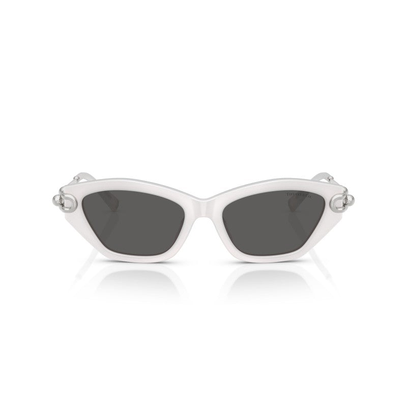 OCCHIALE DA SOLE DONNA | TIFFANY TF 4231U - 8437S4 STELLA SMERIGLIATA BIANCA - CALIBRO 53