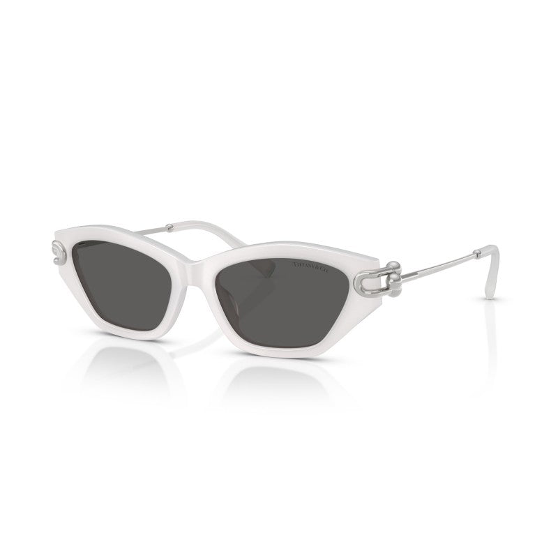 OCCHIALE DA SOLE DONNA | TIFFANY TF 4231U - 8437S4 STELLA SMERIGLIATA BIANCA - CALIBRO 53