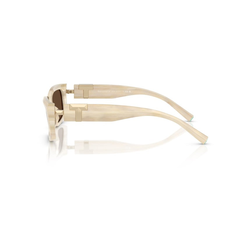 OCCHIALE DA SOLE DONNA | TIFFANY TF 4240U - 84313G AVORIO STRIATO - CALIBRO 54