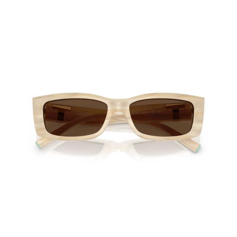 OCCHIALE DA SOLE DONNA | TIFFANY TF 4240U - 84313G AVORIO STRIATO - CALIBRO 54