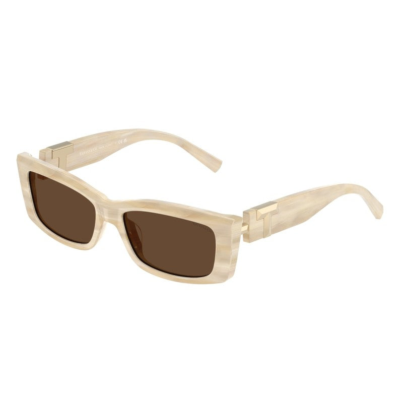 OCCHIALE DA SOLE DONNA | TIFFANY TF 4240U - 84313G AVORIO STRIATO - CALIBRO 54