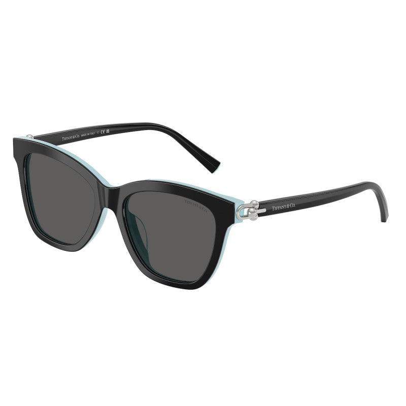 OCCHIALE DA SOLE DONNA | TIFFANY TF 4241D - 8055S4 NERO SU BLU TIFFANY - CALIBRO 54