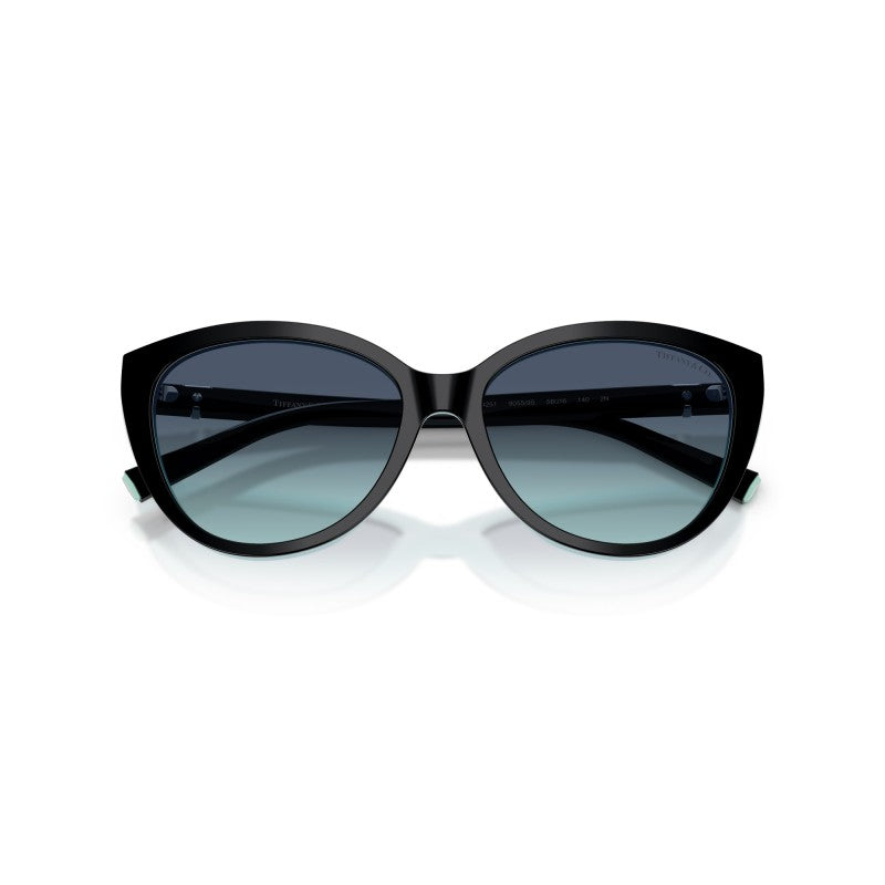 OCCHIALE DA SOLE DONNA | TIFFANY TF 4251 - 80559S NERO SU BLU TIFFANY - CALIBRO 56