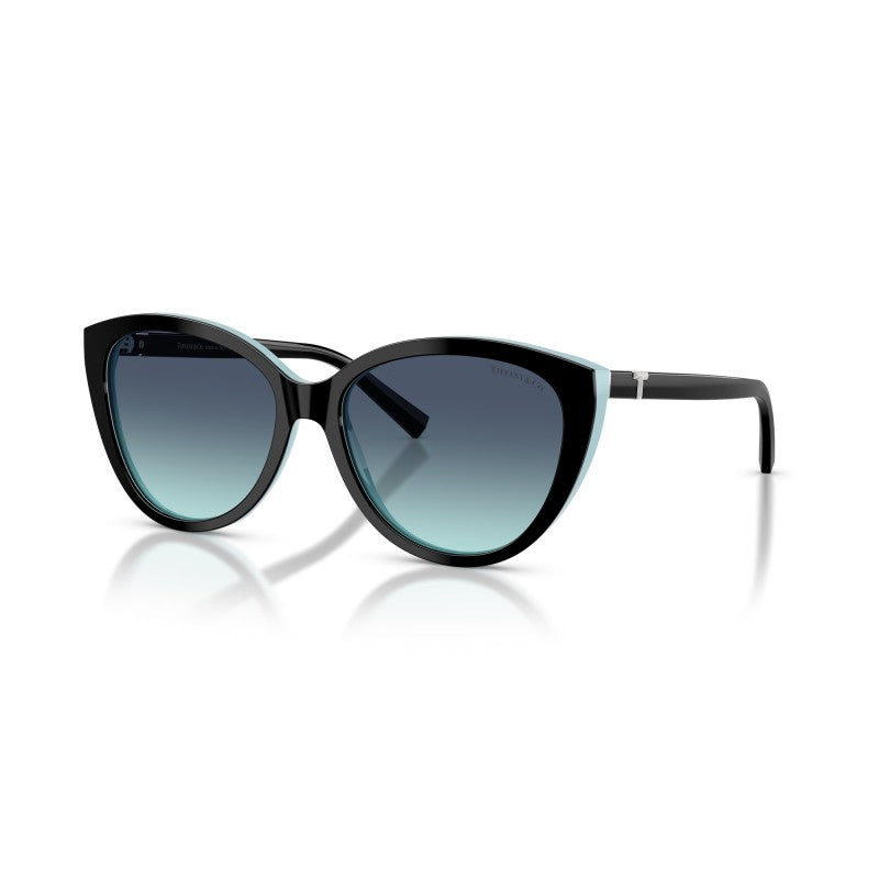 OCCHIALE DA SOLE DONNA | TIFFANY TF 4251 - 80559S NERO SU BLU TIFFANY - CALIBRO 56