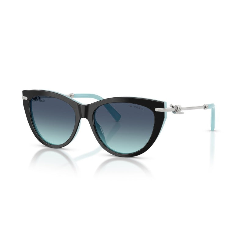 OCCHIALE DA SOLE DONNA | TIFFANY TF 4253 - 80559S NERO SU BLU TIFFANY - CALIBRO 55