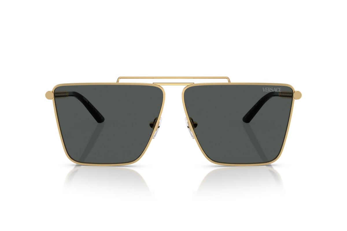 VERSACE - 100287 ORO | OCCHIALE DA SOLE UOMO - VE 2266 CALIBRO 64