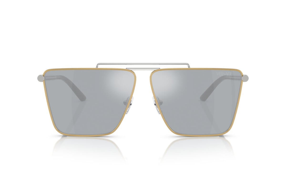 VERSACE - 15141U ORO ARGENTO | OCCHIALE DA SOLE UOMO - VE 2266 CALIBRO 64