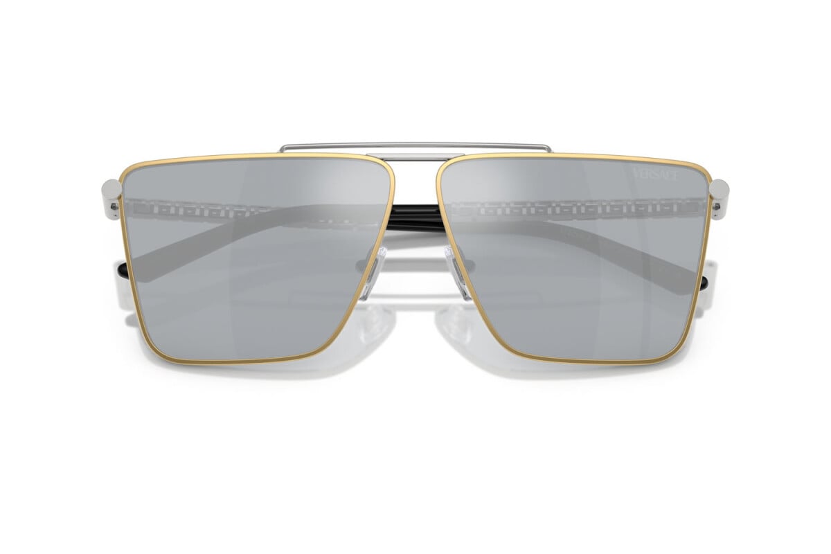VERSACE - 15141U ORO ARGENTO | OCCHIALE DA SOLE UOMO - VE 2266 CALIBRO 64