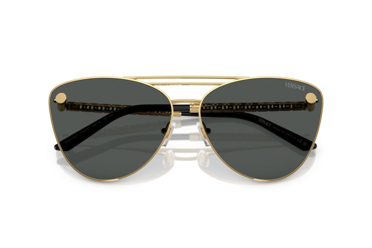 VERSACE - 100287 ORO | OCCHIALE DA SOLE DONNA - VE 2267 CALIBRO 64