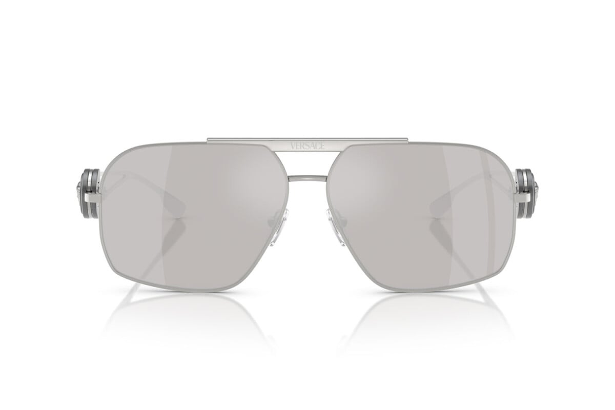 VERSACE - 10006G ARGENTO | OCCHIALE DA SOLE UOMO - VE 2269 CALIBRO 62