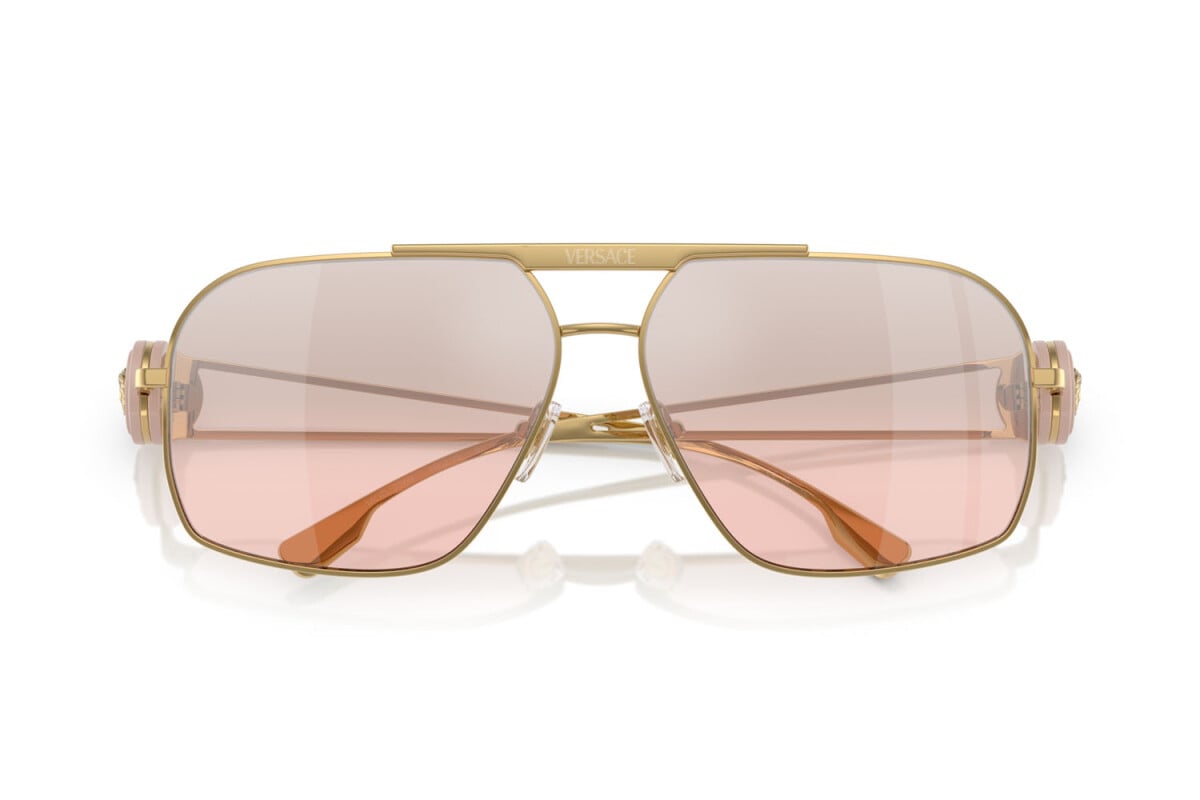 VERSACE - 10027E ORO | OCCHIALE DA SOLE UOMO - VE 2269 CALIBRO 62