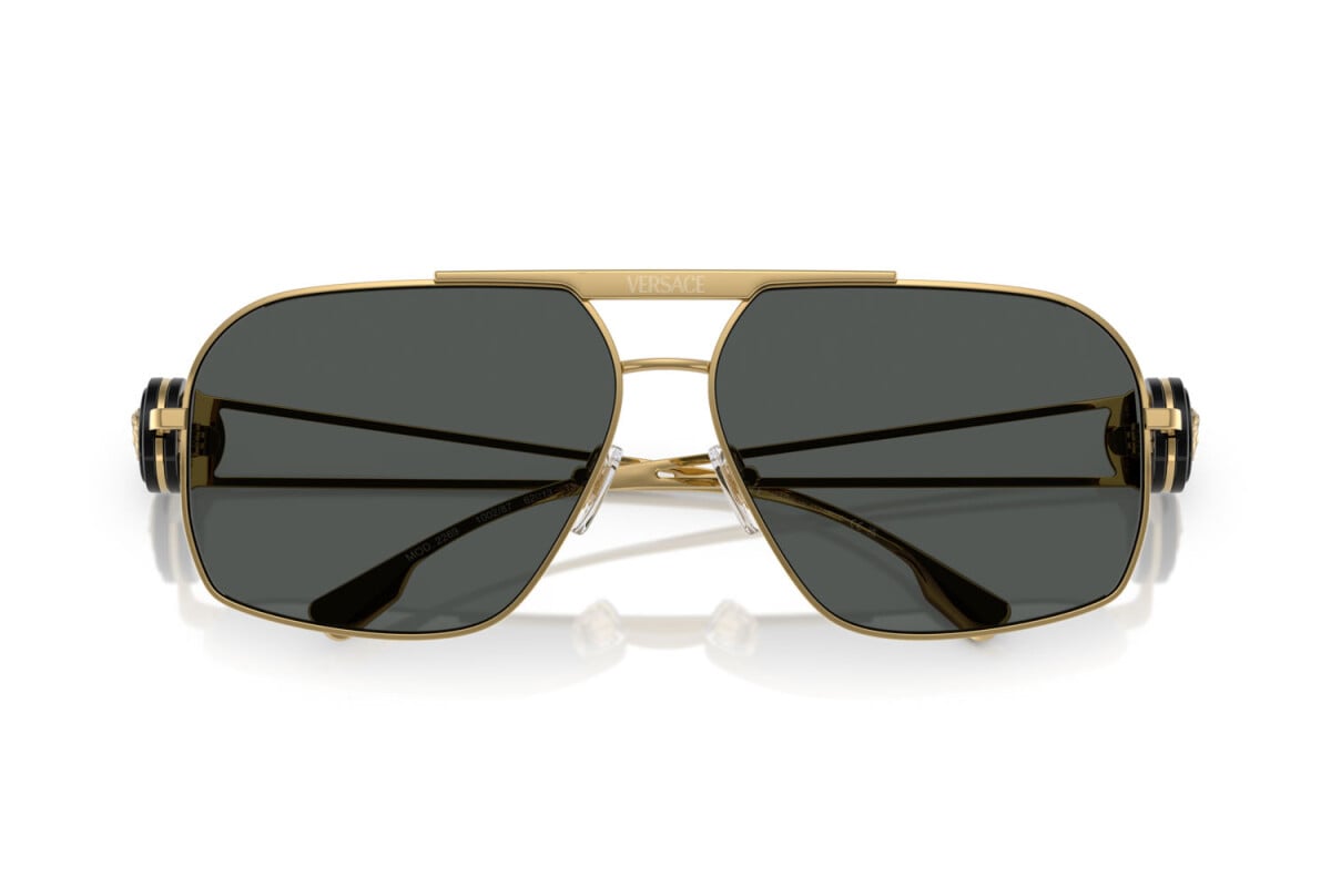 VERSACE - 100287 ORO | OCCHIALE DA SOLE UOMO - VE 2269 CALIBRO 62