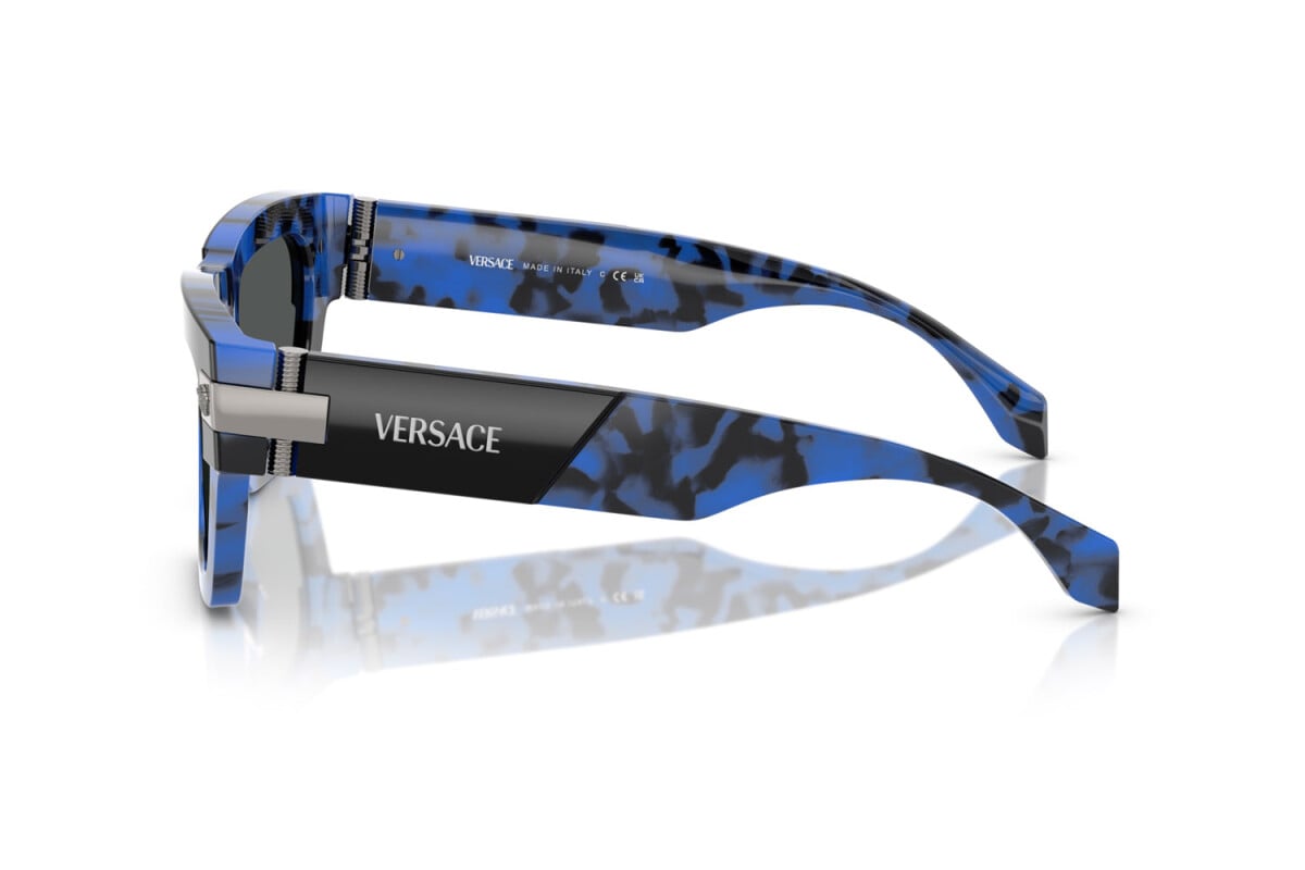VERSACE - 545887 AVANA BLU | OCCHIALE DA SOLE UOMO - VE 4464 CALIBRO 55