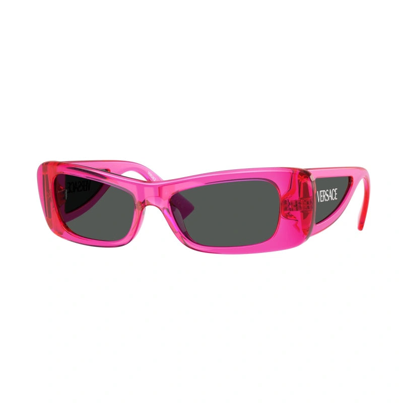 VERSACE 543487 FUCSIA FLUO TRASPARENTE OCCHIALE DA SOLE DONNA VE Ottica Rosolino s.r.l.s