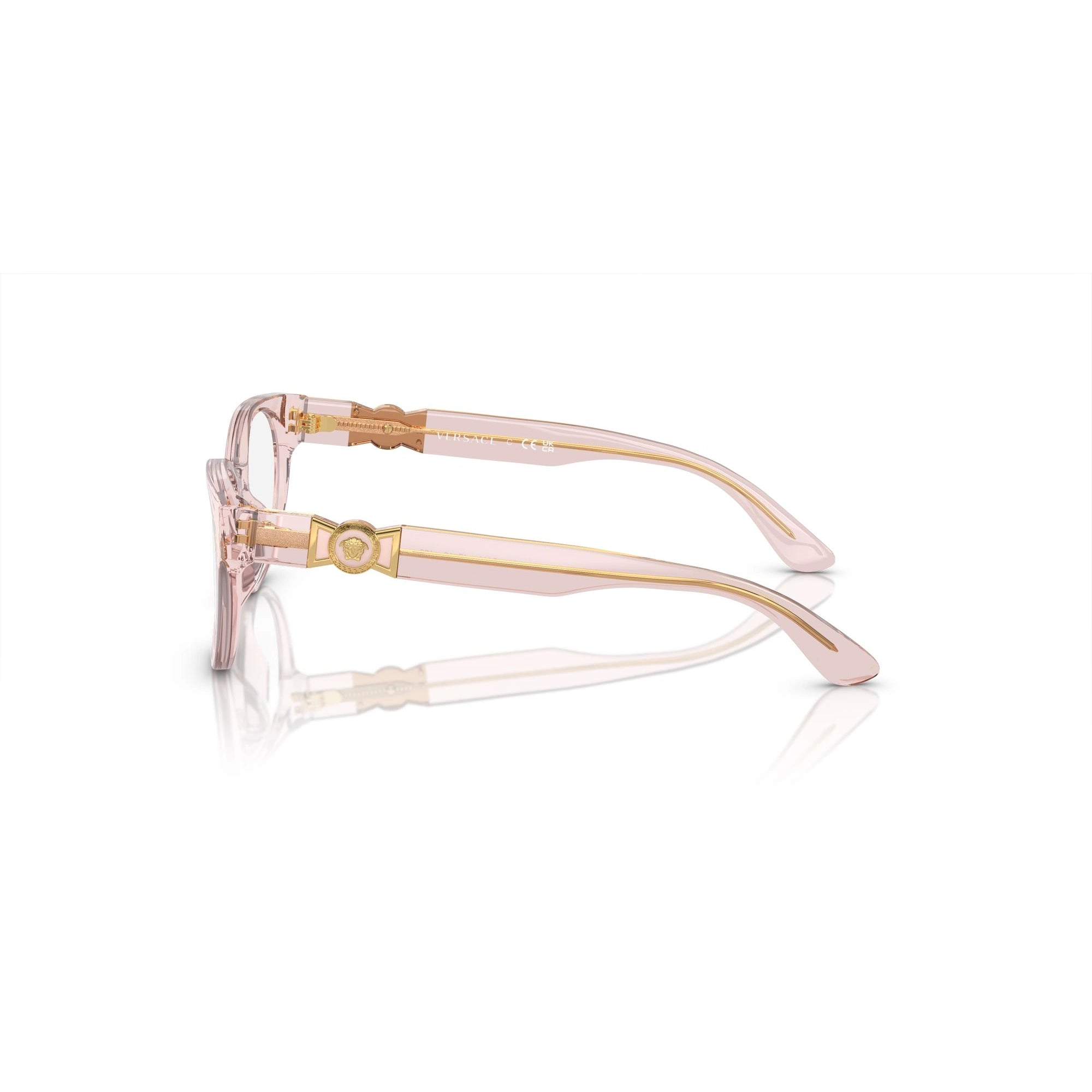 VERSACE VK 3323U - 5441 ROSA TRASPARENTE | OCCHIALE DA VISTA BAMBINA | CALIBRO 45