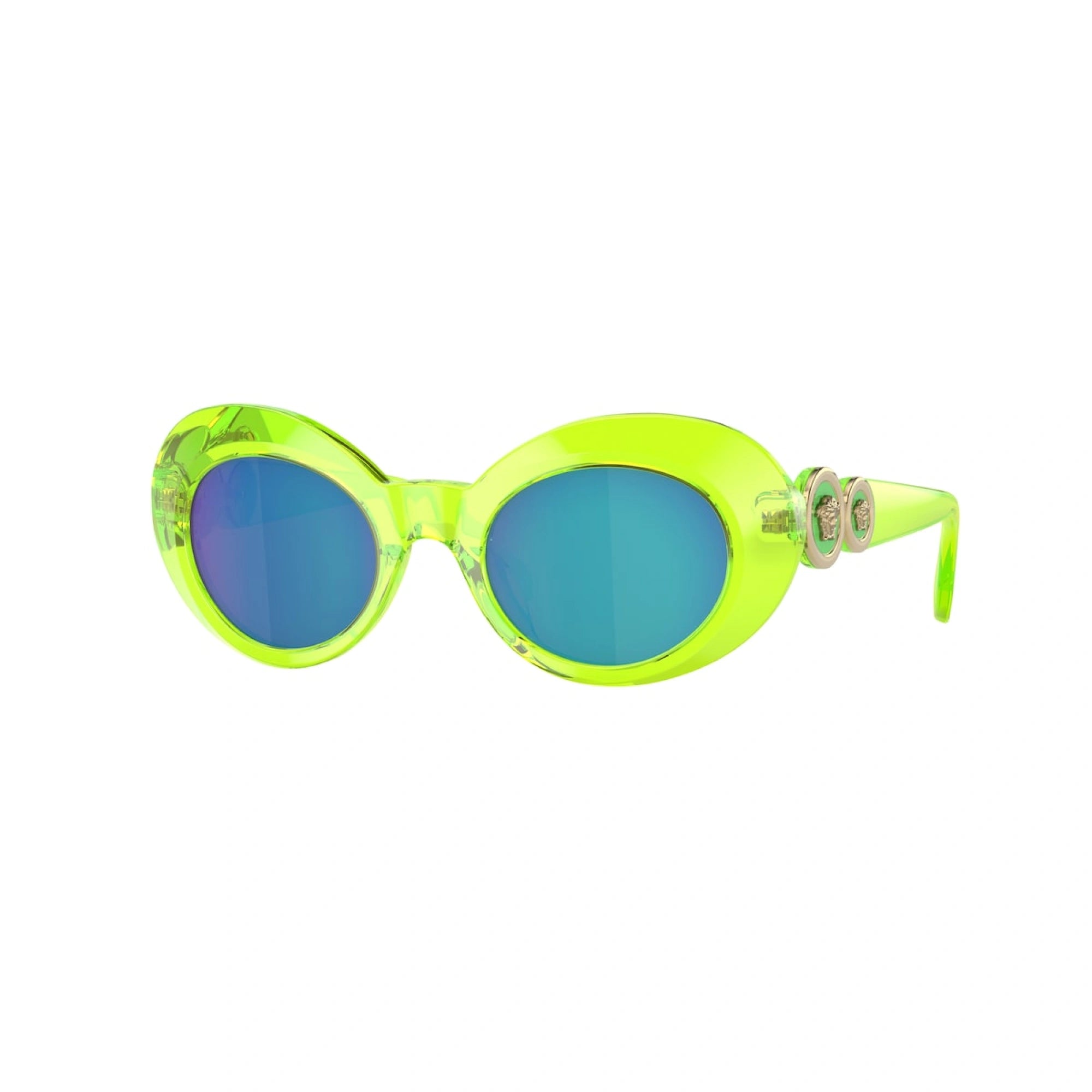 VERSACE VK 4428U - 537125 VERDE FLUO TRASPARENTE | OCCHIALE DA SOLE BAMBINA | CALIBRO 45