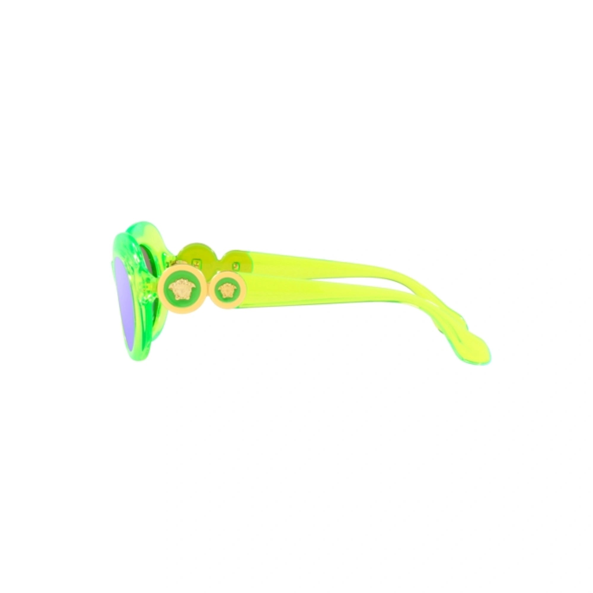 VERSACE VK 4428U - 537125 VERDE FLUO TRASPARENTE | OCCHIALE DA SOLE BAMBINA | CALIBRO 45
