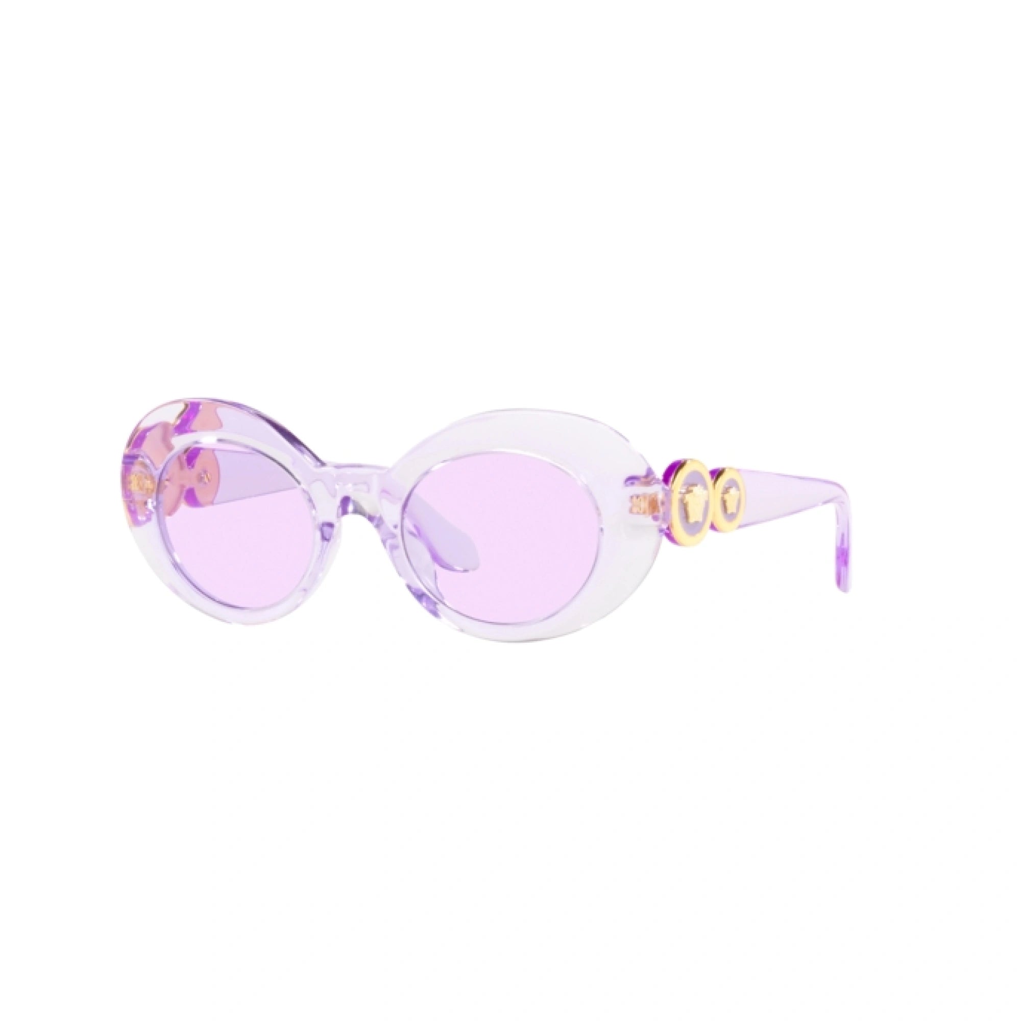 VERSACE VK 4428U - 53721A VIOLA TRASPARENTE | OCCHIALE DA SOLE BAMBINA | CALIBRO 45