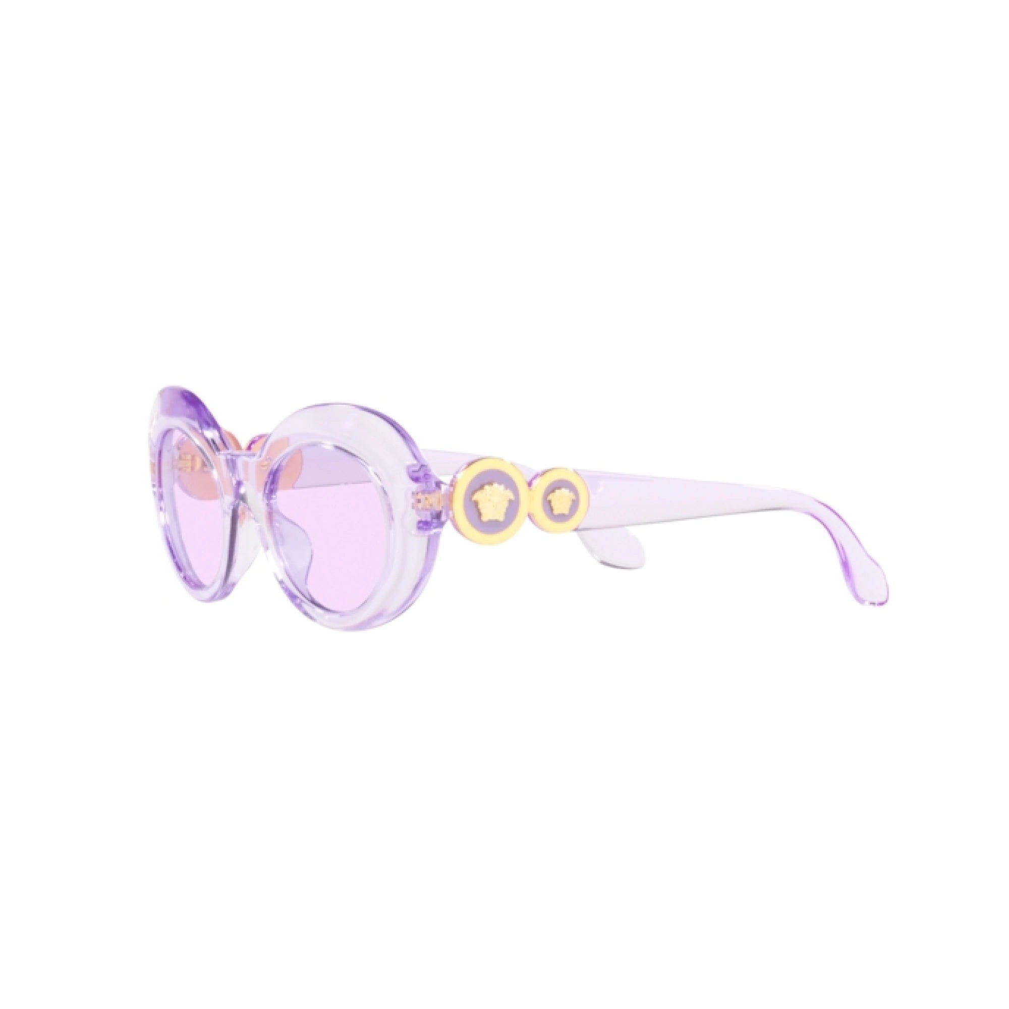 VERSACE VK 4428U - 53721A VIOLA TRASPARENTE | OCCHIALE DA SOLE BAMBINA | CALIBRO 45