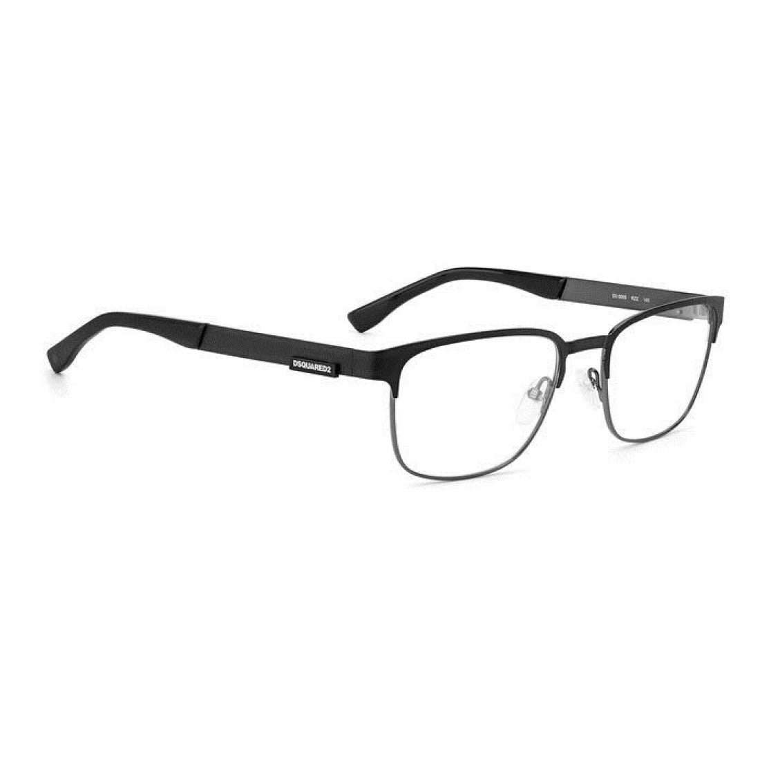 OCCHIALE DA VISTA UOMO DSQUARED2 D2 0005 - RZZ RUTENIO SCURO NERO OPACO