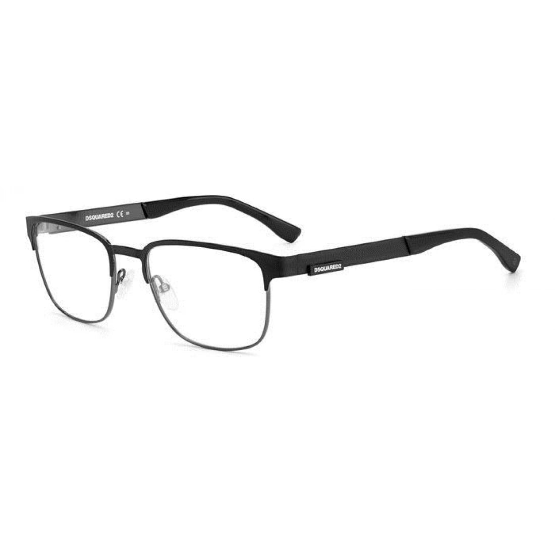 OCCHIALE DA VISTA UOMO DSQUARED2 D2 0005 - RZZ RUTENIO SCURO NERO OPACO